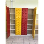 Estante con Puertas Tipo Lego