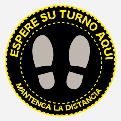 Adhesivo Piso Circular