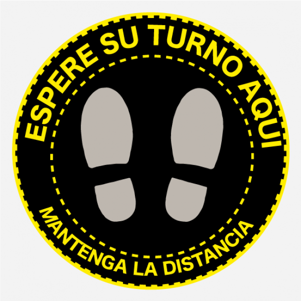 Adhesivo Piso Circular