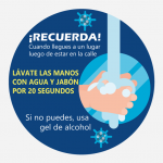 Adhesivo Circular (Lavado de Manos)